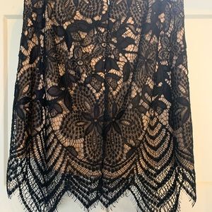 Express size 0 NEW with tags lace overlay skirt